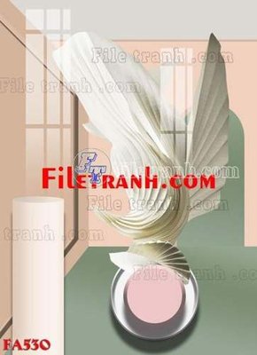 File in trần File gốc in bộ tranh decor treo tráng gương canvas FA530 (file gốc) xuyên sáng