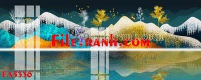File gốc File gốc in bộ tranh decor treo tráng gương canvas FA5336 (in mica) cắt laser
