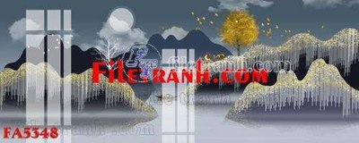 Tải file gốc File gốc in bộ tranh decor treo tráng gương canvas FA5348 (bản PSD) đầy đủ layer