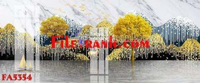 File in ấn File gốc in bộ tranh decor treo tráng gương canvas FA5354 chuyên nghiệp