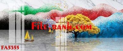 File gốc File gốc in bộ tranh decor treo tráng gương canvas FA5355 (cho in ấn) từ Filetranh.com