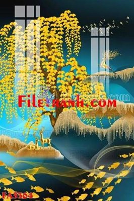 Download file File gốc in bộ tranh decor treo tráng gương canvas FA5364 (gốc) in mica ốp bếp