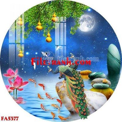 File gốc File gốc in bộ tranh decor treo tráng gương canvas FA5377 (in mica) làm bảng hiệu