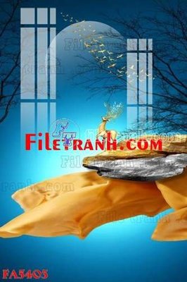 File gốc File gốc in bộ tranh decor treo tráng gương canvas FA5403 (in ấn) không giới hạn