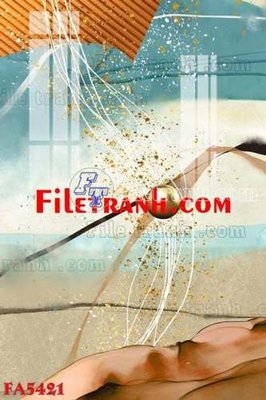File in trần File gốc in bộ tranh decor treo tráng gương canvas FA5421 (file gốc) xuyên sáng