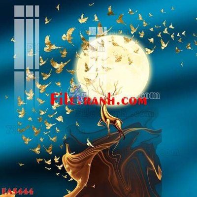 File PSD File gốc in bộ tranh decor treo tráng gương canvas FA5444 (nguyên bản) cho thiết kế