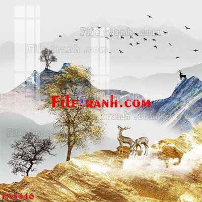 Tải file gốc File gốc in bộ tranh decor treo tráng gương canvas FA5446 (in khổ lớn) không mờ