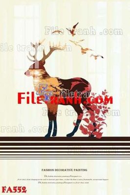 File in mica File gốc in bộ tranh decor treo tráng gương canvas FA552 (bản gốc) làm vách ngăn