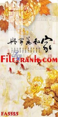 Download file gốc File gốc in bộ tranh decor treo tráng gương canvas FA5525 (in lụa) tranh 3D