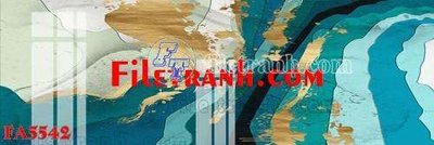 File in mica File gốc in bộ tranh decor treo tráng gương canvas FA5542 (bản gốc) làm vách ngăn