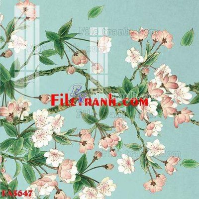 File tranh in trần 3D File gốc in bộ tranh decor treo tráng gương canvas FA5647 (ảnh gốc)
