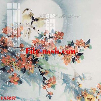 File tranh File gốc in bộ tranh decor treo tráng gương canvas FA5657 (gốc) chủ đề động vật