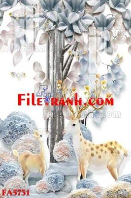 Hình ảnh file gốc File gốc in bộ tranh decor treo tráng gương canvas FA5731 (chất lượng cao)