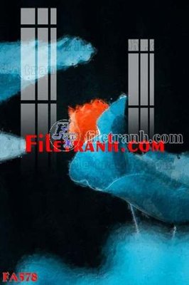 File tranh in tráng gương File gốc in bộ tranh decor treo tráng gương canvas FA578 (siêu nét)