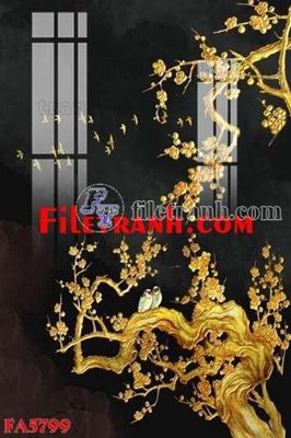 File gốc File gốc in bộ tranh decor treo tráng gương canvas FA5799 (in tráng gương) hiện đại