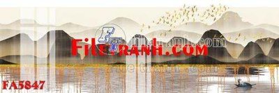 File in lụa File gốc in bộ tranh decor treo tráng gương canvas FA5847 (phong cảnh) File gốc in bộ tranh decor treo tráng gương canvas FA5847