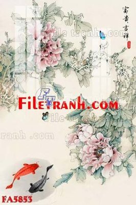 File tranh File gốc in bộ tranh decor treo tráng gương canvas FA5853 (bản gốc) trang trí văn phòng
