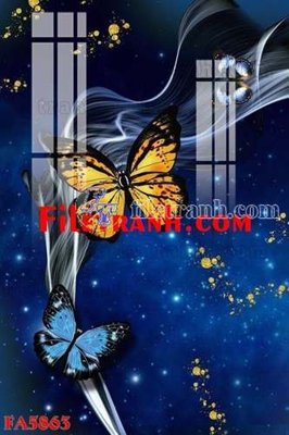 File in ấn File gốc in bộ tranh decor treo tráng gương canvas FA5863 (bản gốc) chất lượng cao