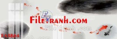 Ảnh gốc File gốc in bộ tranh decor treo tráng gương canvas FA5864 (nét căng) in mica