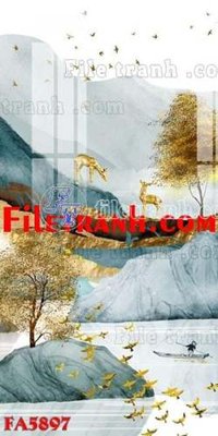 Tải về file tranh gốc File gốc in bộ tranh decor treo tráng gương canvas FA5897 (để in quảng cáo)