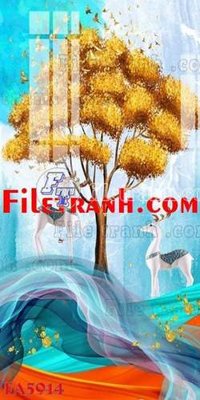 File tranh gốc File gốc in bộ tranh decor treo tráng gương canvas FA5914 (bản quyền) độc đáo