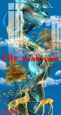 File in ấn File gốc in bộ tranh decor treo tráng gương canvas FA5927 (bản gốc) chất lượng cao