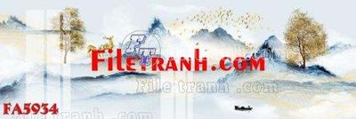 File gốc File gốc in bộ tranh decor treo tráng gương canvas FA5934 (cho in 3D) độc đáo