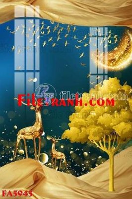 Ảnh mô tả file gốc in mica File gốc in bộ tranh decor treo tráng gương canvas FA5945