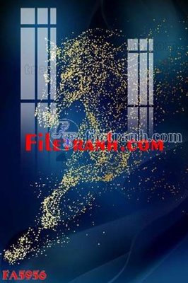 Download file gốc File gốc in bộ tranh decor treo tráng gương canvas FA5956 (in mica) trong suốt