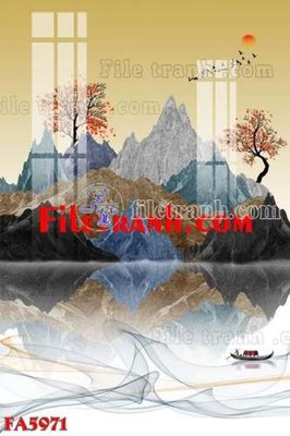 Download file gốc File gốc in bộ tranh decor treo tráng gương canvas FA5971 (dùng cho in ấn)