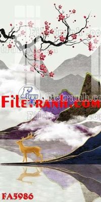 File in lụa File gốc in bộ tranh decor treo tráng gương canvas FA5986 (chất lượng cao) File gốc in bộ tranh decor treo tráng gương canvas FA5986