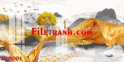 File tranh File gốc in bộ tranh decor treo tráng gương canvas FA6001 (gốc) phong cách tối giản