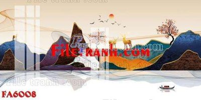 Download file File gốc in bộ tranh decor treo tráng gương canvas FA6008 (gốc) in mica đèn LED