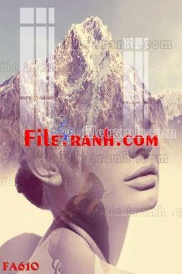 File in mica File gốc in bộ tranh decor treo tráng gương canvas FA610 (bản gốc) siêu trong