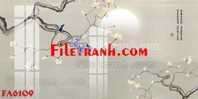 File tranh File gốc in bộ tranh decor treo tráng gương canvas FA6109 (ảnh gốc) độc quyền