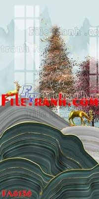 File gốc File gốc in bộ tranh decor treo tráng gương canvas FA6156 (in ấn) màu sắc trung thực
