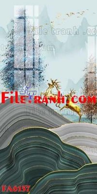 File gốc File gốc in bộ tranh decor treo tráng gương canvas FA6157 (in mica) cắt laser