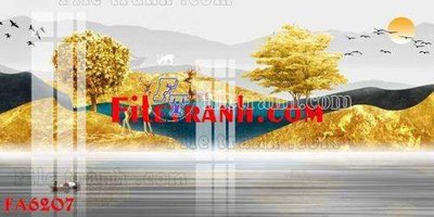 File gốc File gốc in bộ tranh decor treo tráng gương canvas FA6207 (dành cho trang trí nội thất)