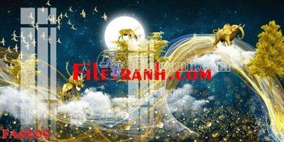 Ảnh gốc File gốc in bộ tranh decor treo tráng gương canvas FA6209 (siêu chi tiết) để in ấn