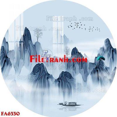 File tranh gốc File gốc in bộ tranh decor treo tráng gương canvas FA6330 chủ đề hiện đại