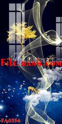 File gốc File gốc in bộ tranh decor treo tráng gương canvas FA6354 (chuẩn màu) cho in offset