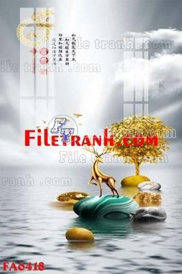 File gốc File gốc in bộ tranh decor treo tráng gương canvas FA6418 (dành cho quảng cáo)