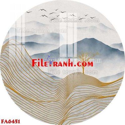 File tranh File gốc in bộ tranh decor treo tráng gương canvas FA6451 (gốc) in backlit film