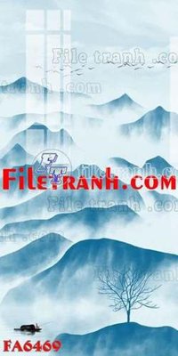 File tranh File gốc in bộ tranh decor treo tráng gương canvas FA6469 (bản gốc) treo tường
