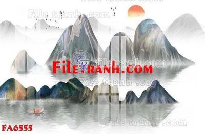 Hình ảnh gốc File gốc in bộ tranh decor treo tráng gương canvas FA6555 (để in khổ lớn)