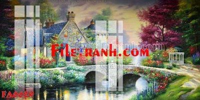 File in trần File gốc in bộ tranh decor treo tráng gương canvas FA6629 (bản gốc) phong cảnh