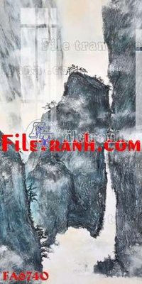 Tải file gốc in lụa File gốc in bộ tranh decor treo tráng gương canvas FA6740 siêu nét