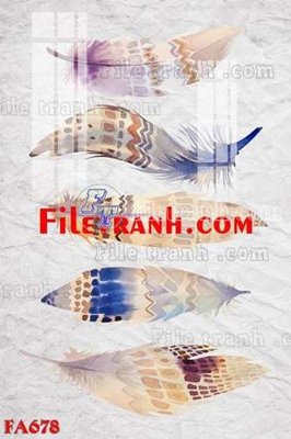 File in trần File gốc in bộ tranh decor treo tráng gương canvas FA678 (bản gốc) mây trời