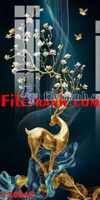 Ảnh gốc file in lụa File gốc in bộ tranh decor treo tráng gương canvas FA6840 chi tiết