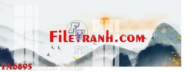 File gốc File gốc in bộ tranh decor treo tráng gương canvas FA6895 (in lụa) tranh phong thủy